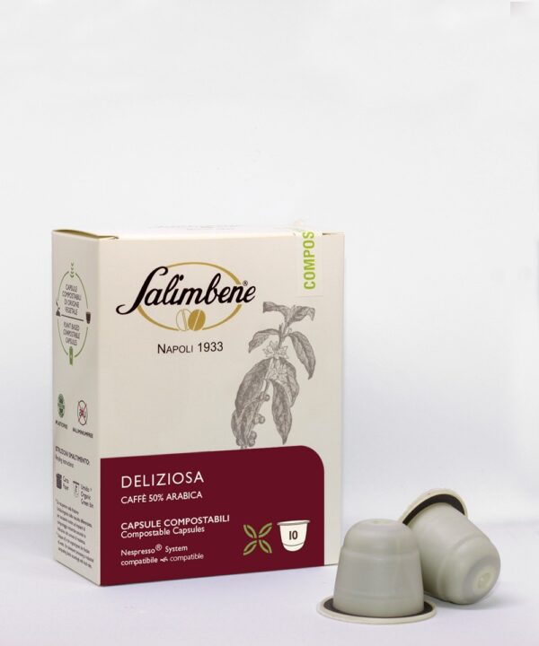 Capsule compostabili compatibili Nespresso - Deliziosa 50% Arabica Capsule compostabili compatibili Nespresso - Deliziosa 50% Arabica