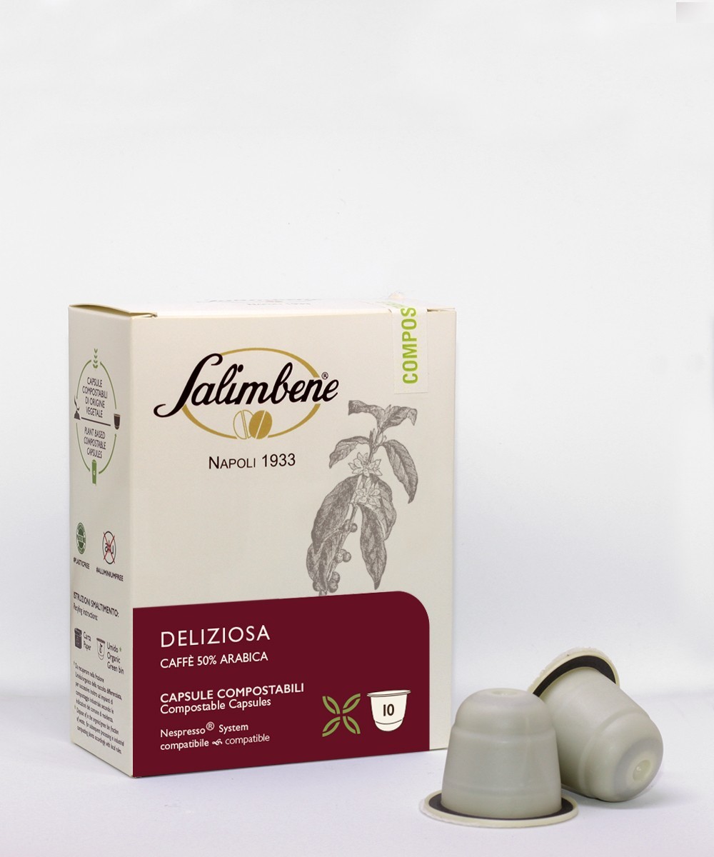 Capsule compostabili compatibili Nespresso - Deliziosa 50% Arabica Capsule compostabili compatibili Nespresso - Deliziosa 50% Arabica