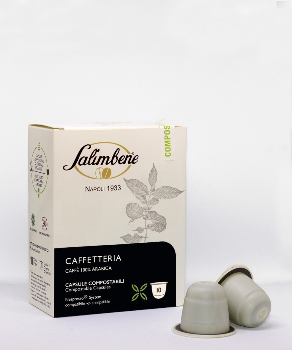 Capsule compostabili compatibili Nespresso - Caffetteria 100% Arabica Capsule compostabili compatibili Nespresso - Caffetteria 100% Arabica